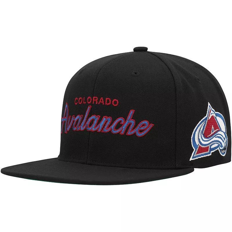 Mens Mitchell & Ness Colorado Avalanche Core Team Script 2.0 Snapback Hat Product Image