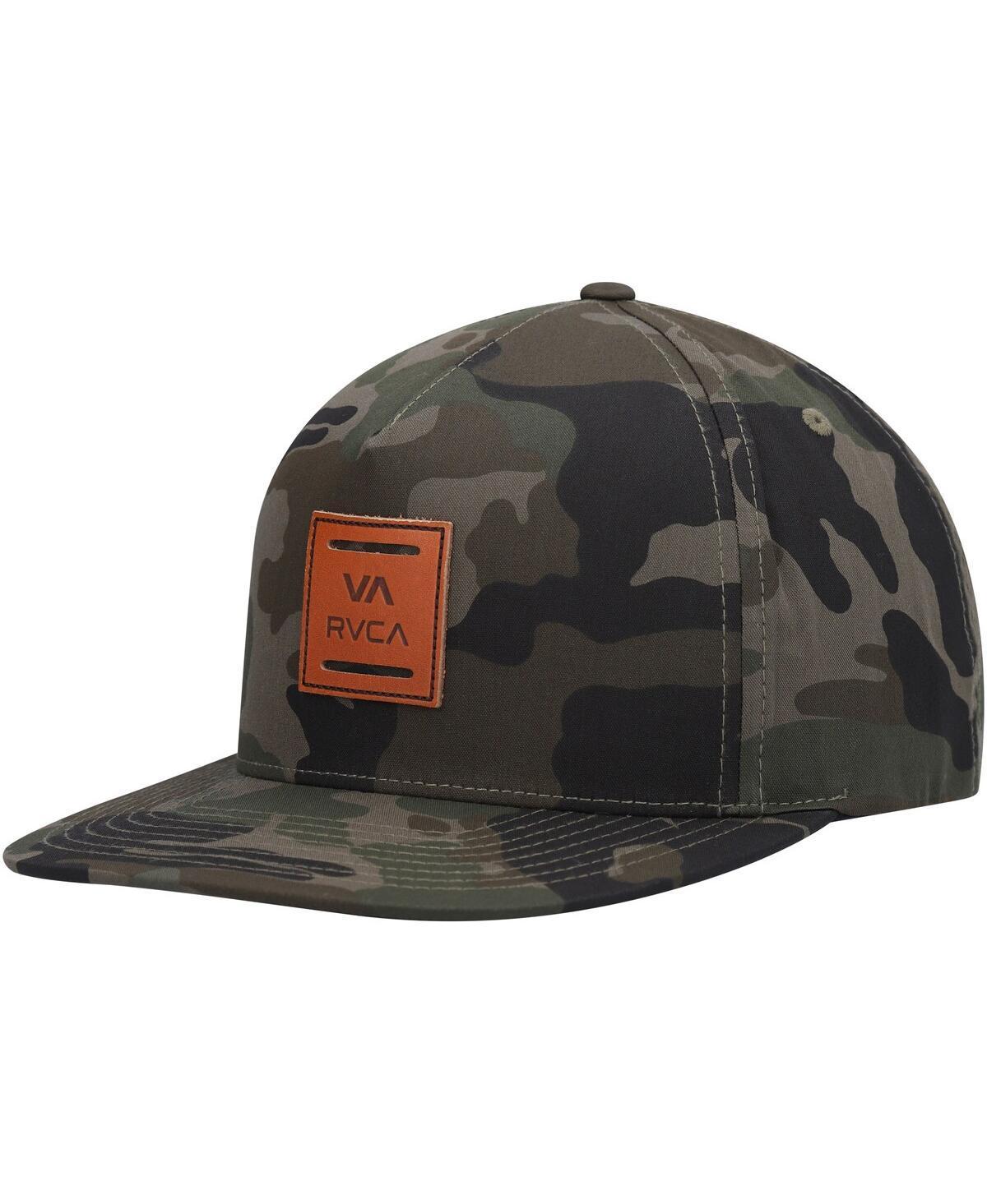 Mens RVCA Camo All The Way Snapback Hat Product Image