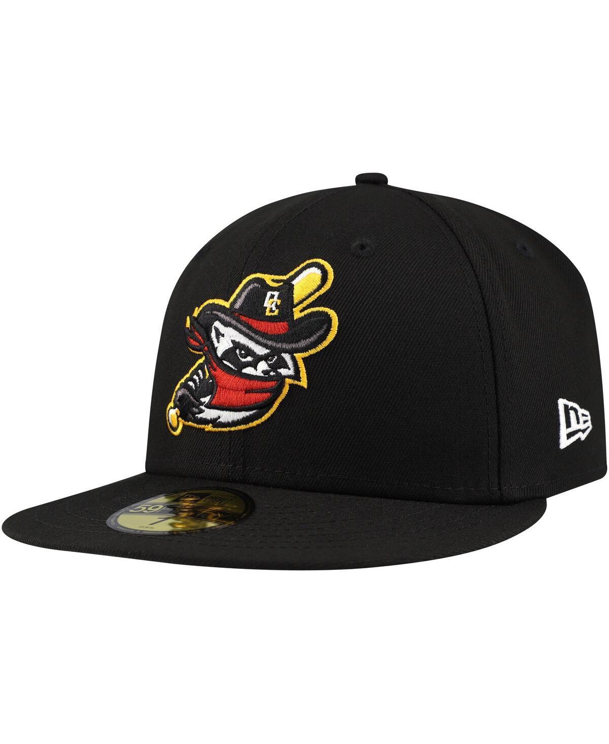 New Era Mens Black Quad Cities River Bandits Authentic Collection 59FIFTY Hat Product Image