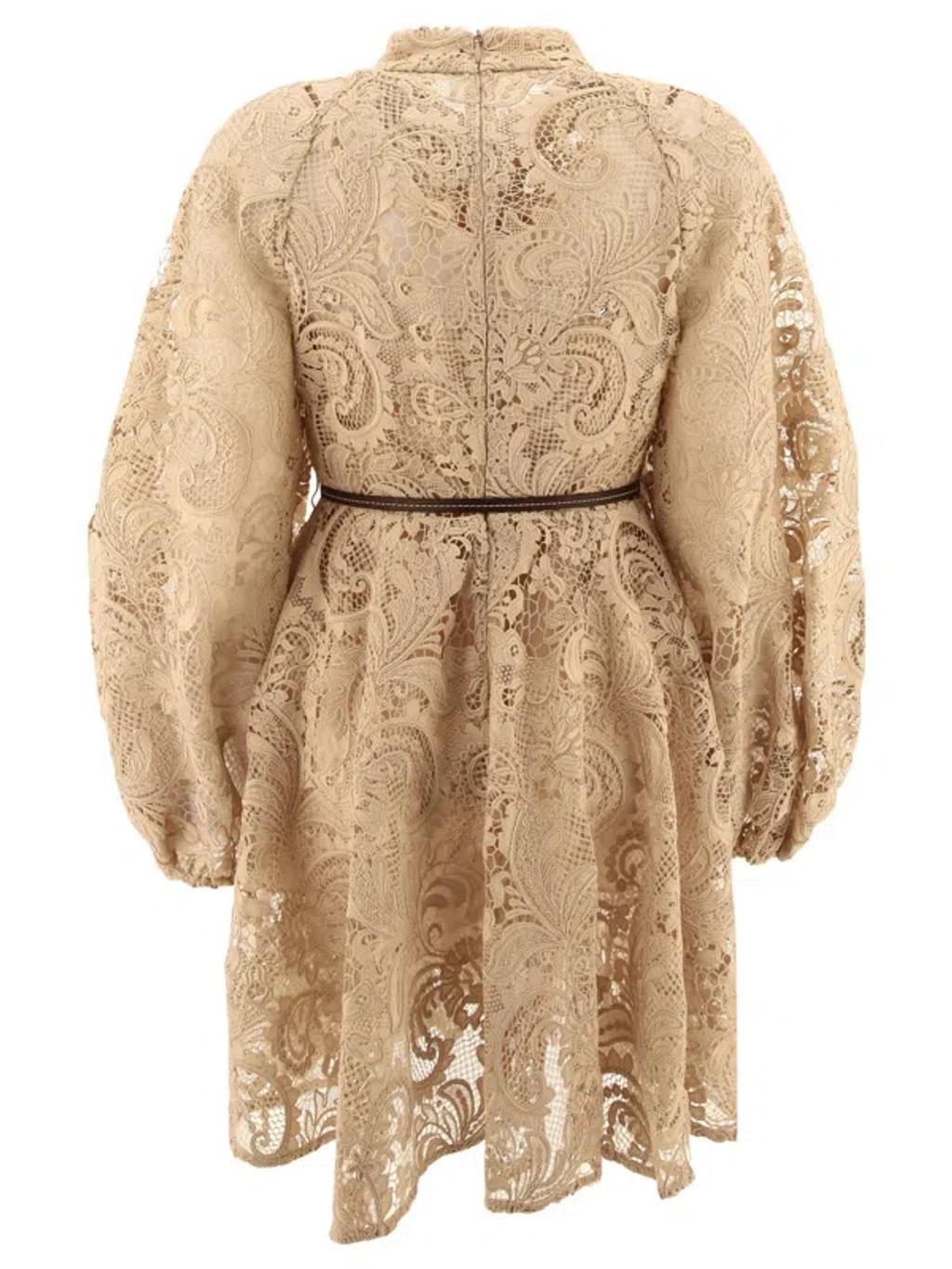 Waverly Lace Dresses Beige Product Image