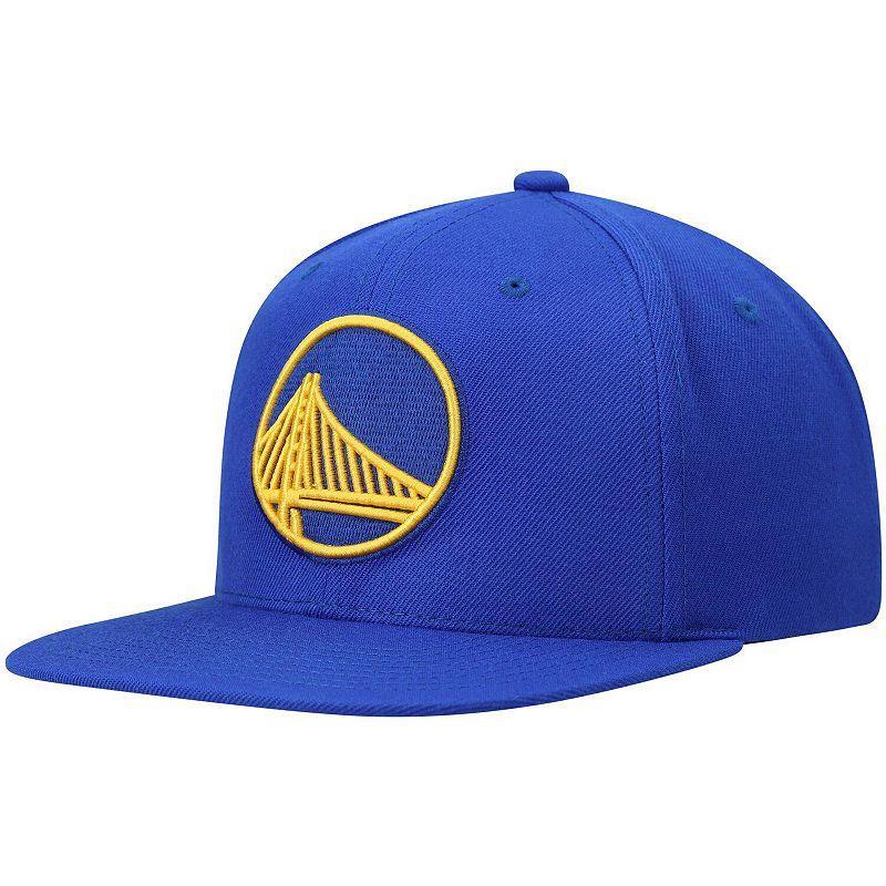 Mens Mitchell & Ness Royal Golden State Warriors Ground 2.0 Snapback Hat Product Image