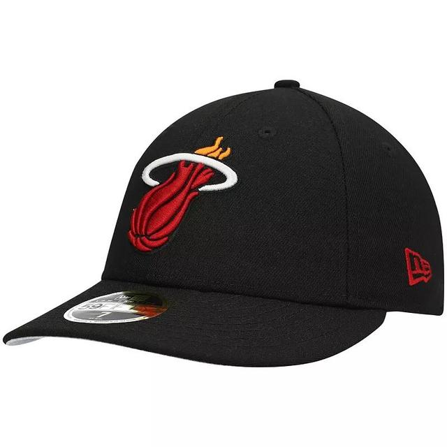 Mens New Era Miami Heat Team Low Profile 59FIFTY Fitted Hat Product Image