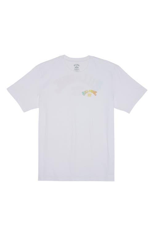 Billabong Arch Fill Short Sleeve T-Shirt for Men White Product Image