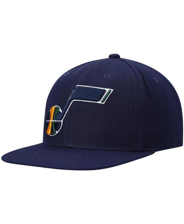 Mens Mitchell & Ness Navy Utah Jazz Ground 2.0 Snapback Hat Product Image