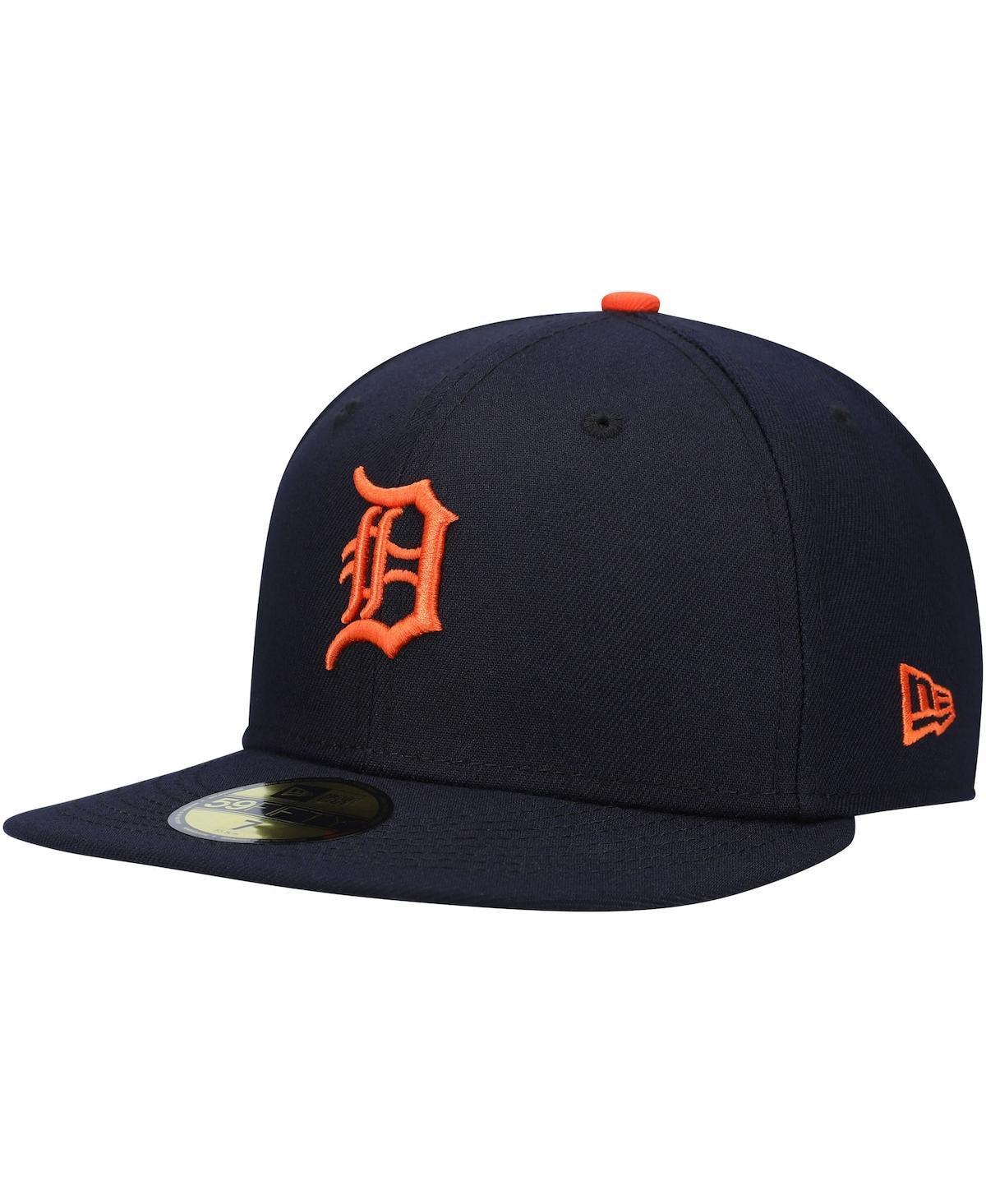 Mens New Era Navy Detroit Tigers Authentic Collection On-Field Road 59FIFTY Fitted Hat Product Image