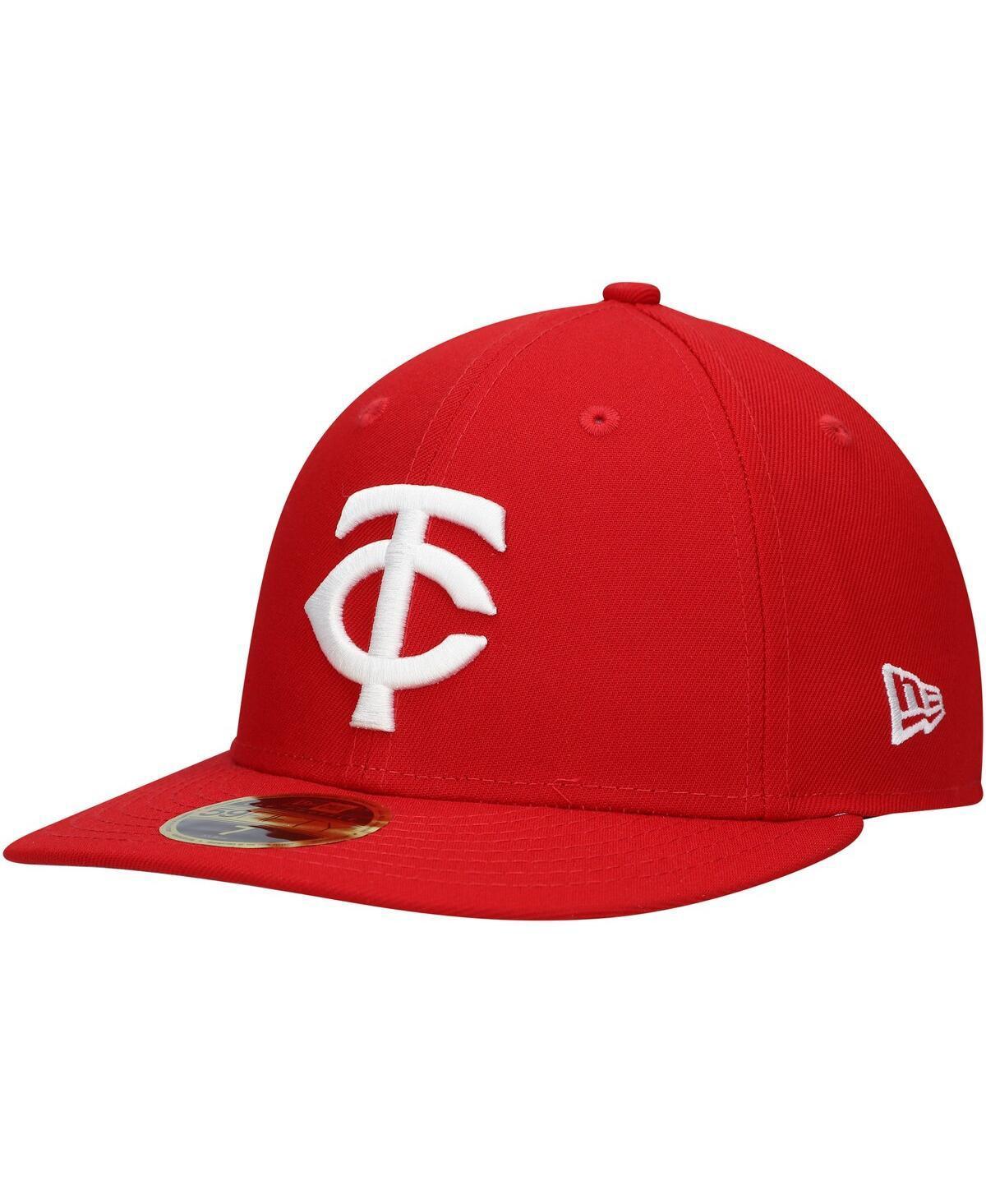 Mens New Era Scarlet Minnesota Twins Low Profile 59FIFTY Fitted Hat Product Image