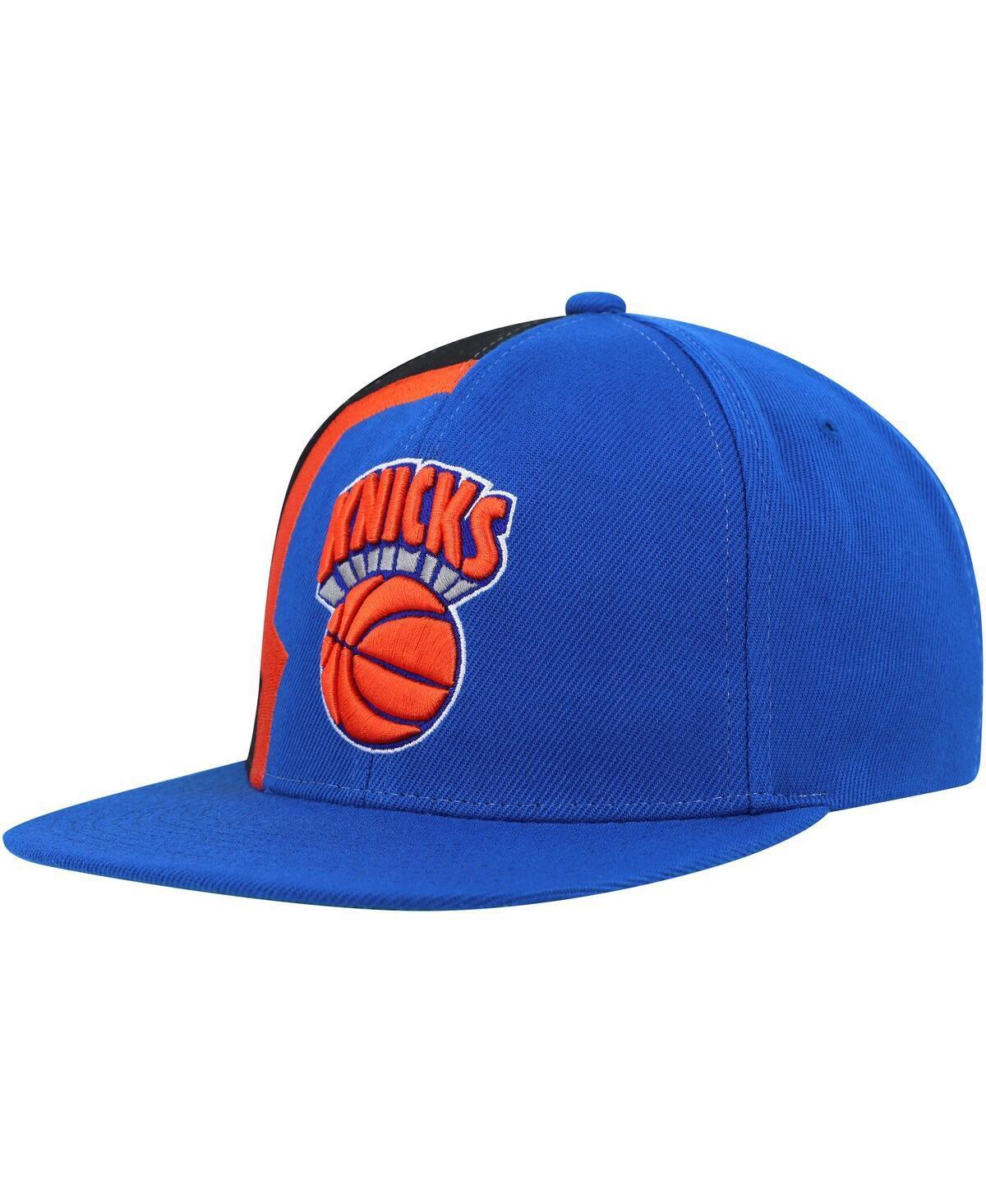 Mens Mitchell & Ness Blue New York Knicks Hardwood Classics Retroline Snapback Hat Product Image