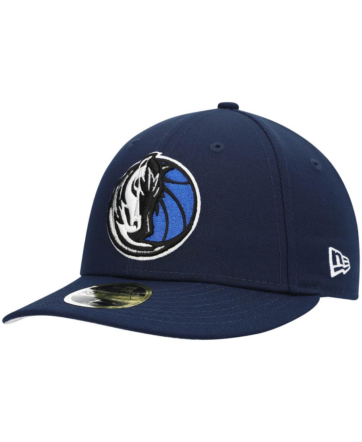 Mens New Era Dallas Mavericks Team Low Profile 59FIFTY Fitted Hat Blue Product Image