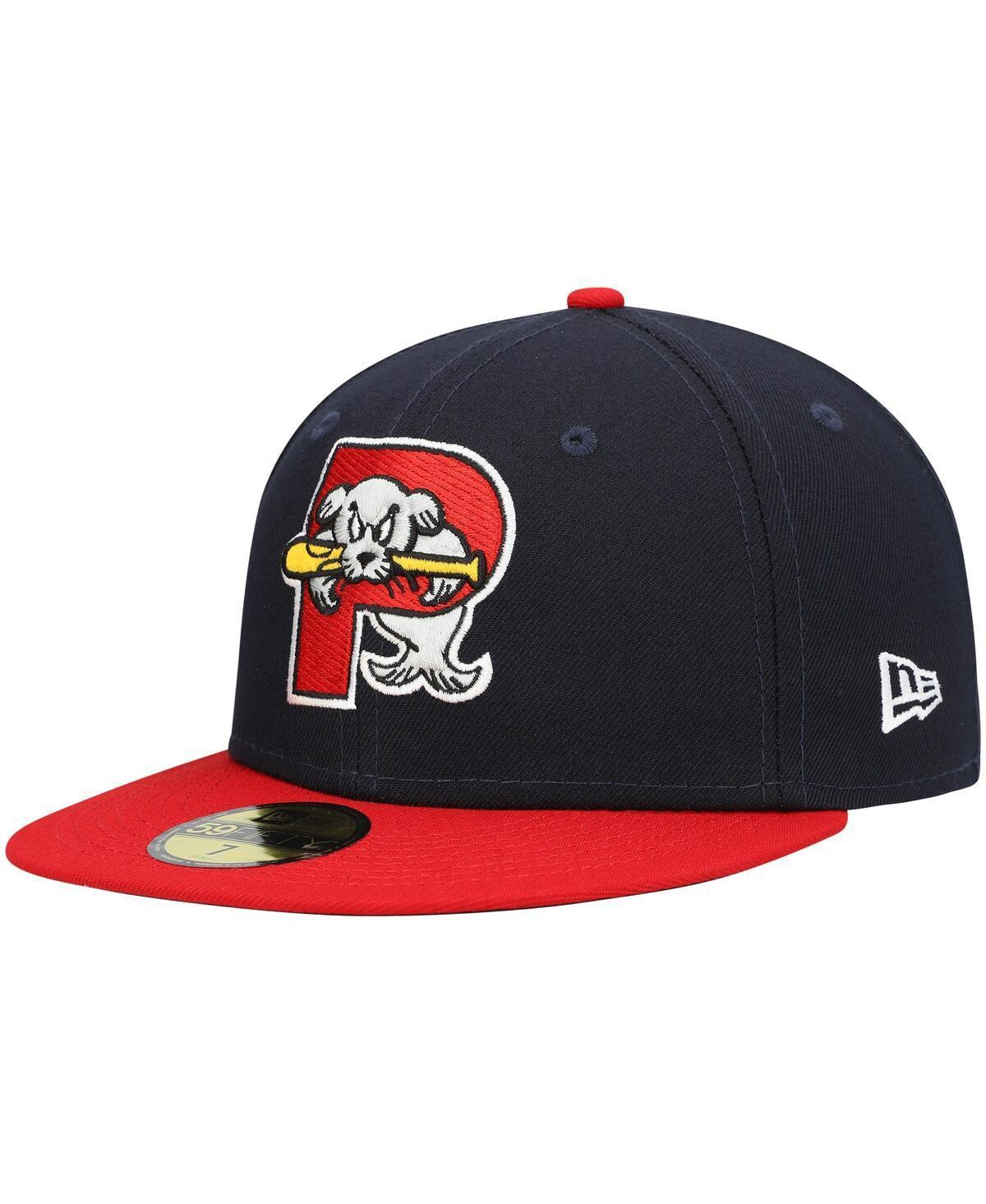 Men's New Era Navy Portland Sea Dogs Authentic Collection Road 59FIFTY Fitted Hat Product Image