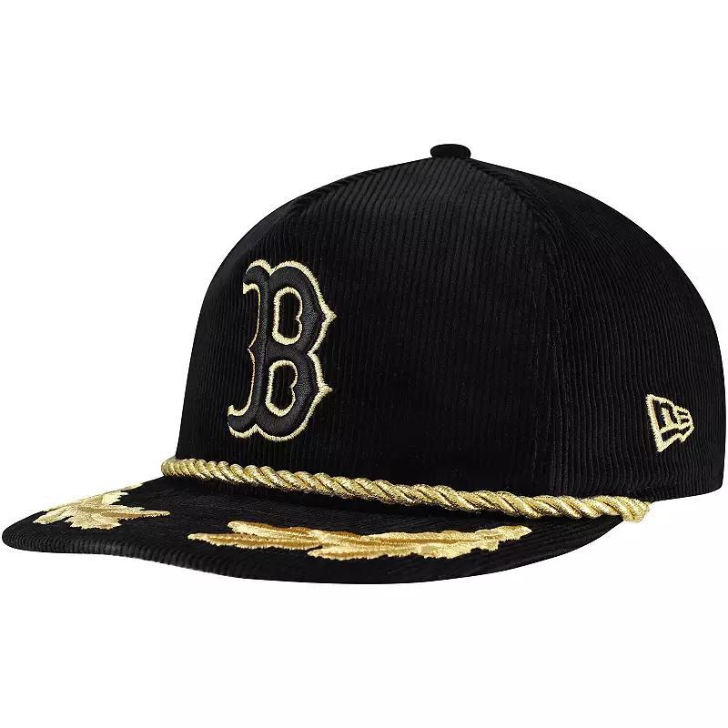 Mens New Era Boston Red Sox Corduroy Filigree Golfer Adjustable Hat Product Image