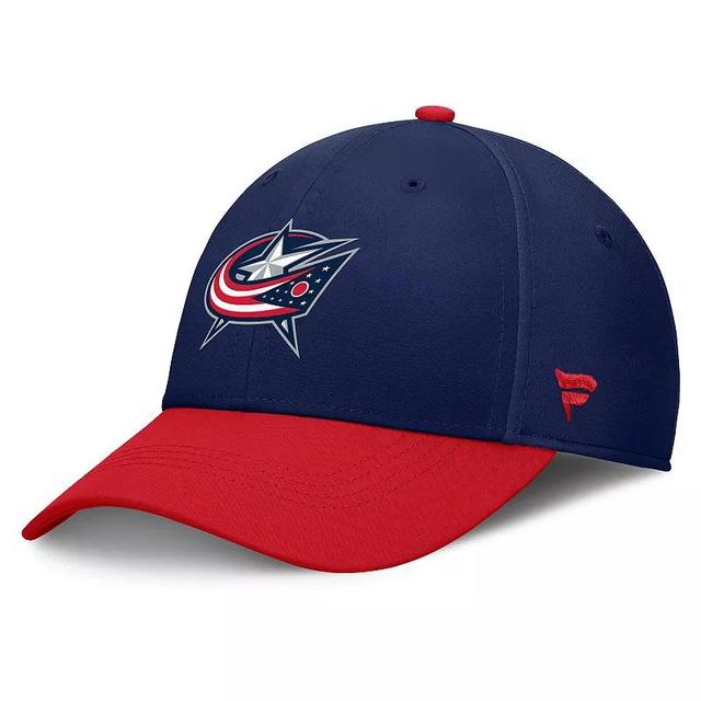 Mens Fanatics /Red Columbus Blue Jackets Authentic Pro Rink Flex Hat Product Image