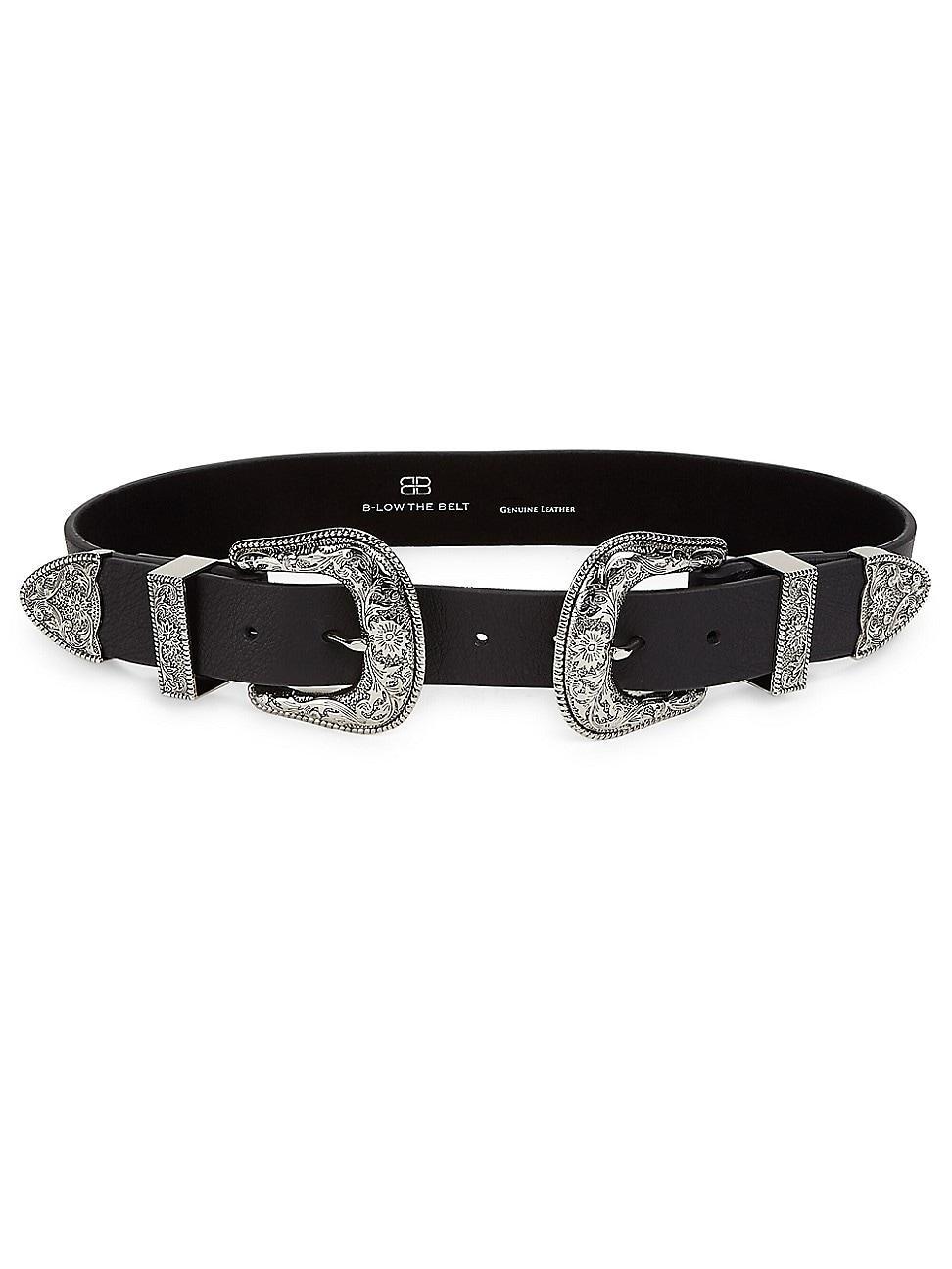 Womens Bri Bri Double Buckle Leather Belt Product Image