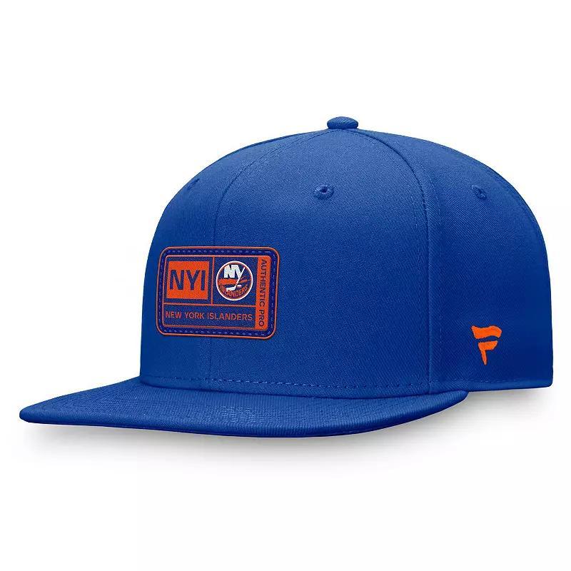 Mens Fanatics Branded Royal New York Islanders Authentic Pro Prime Snapback Hat Product Image