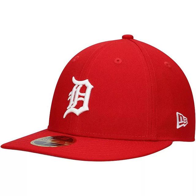 Mens New Era Scarlet Detroit Tigers Low Profile 59FIFTY Fitted Hat Product Image