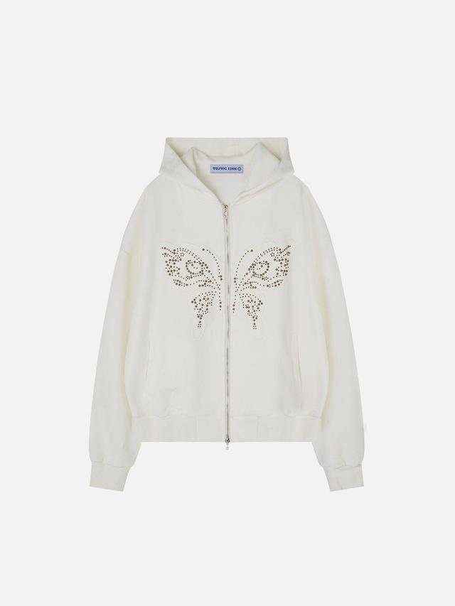 Aelfric Eden Rivet Butterfly Zip Up Hoodie Product Image