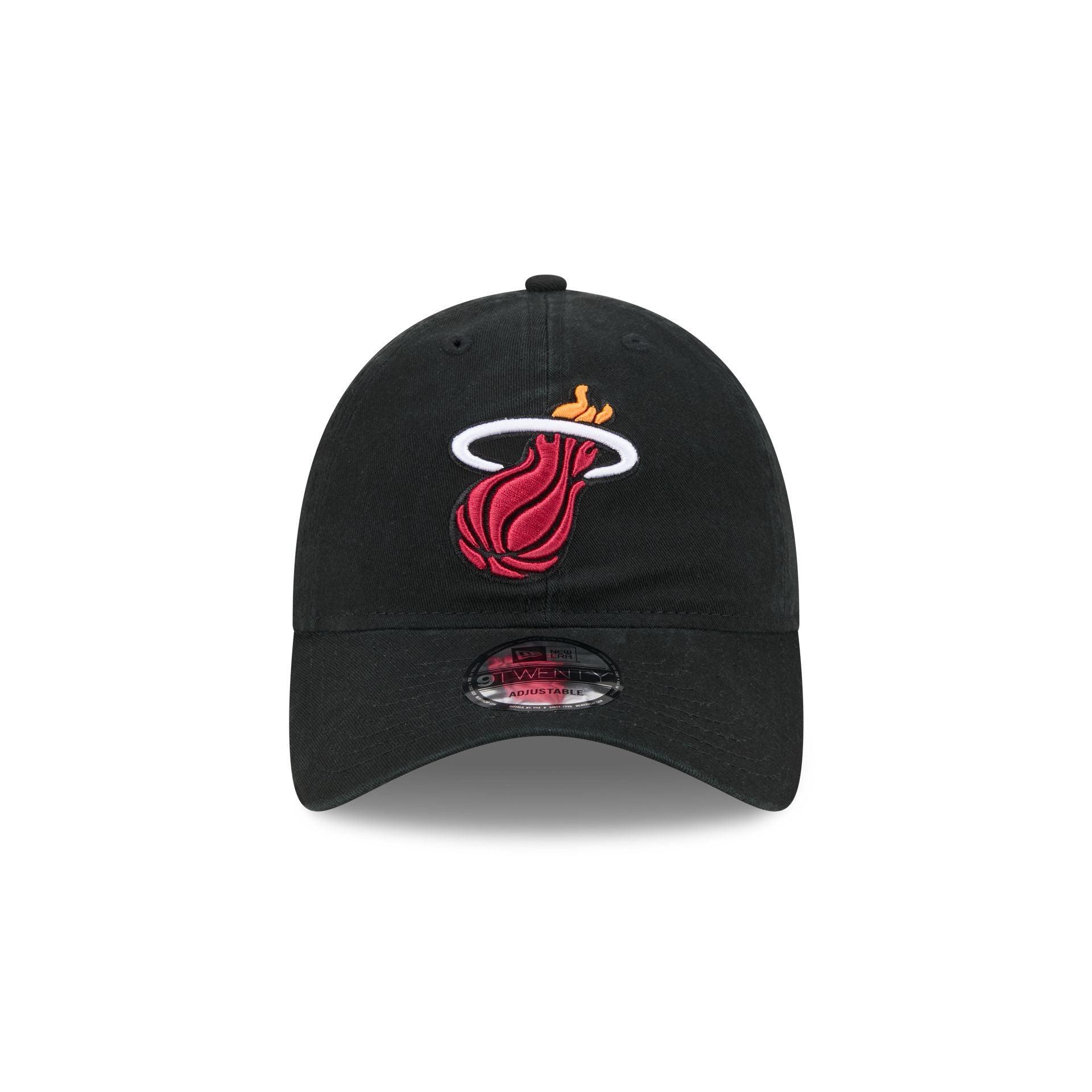 Miami Heat Black 9TWENTY Adjustable Hat Male Product Image