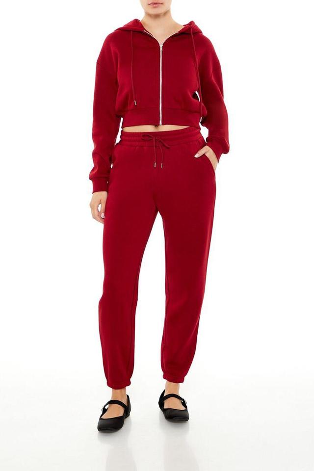 Mid-Rise Drawstring Joggers | Forever 21 Product Image