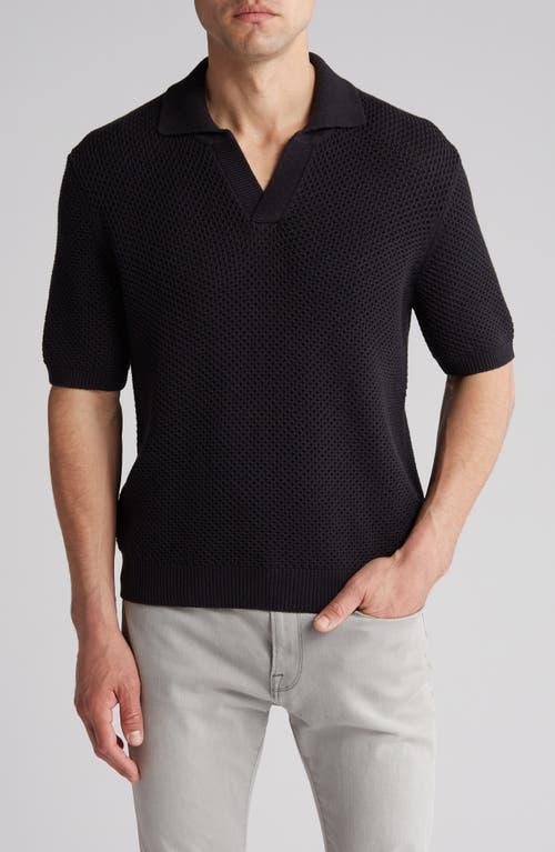 Frame Open Weave Polo Sweater Product Image