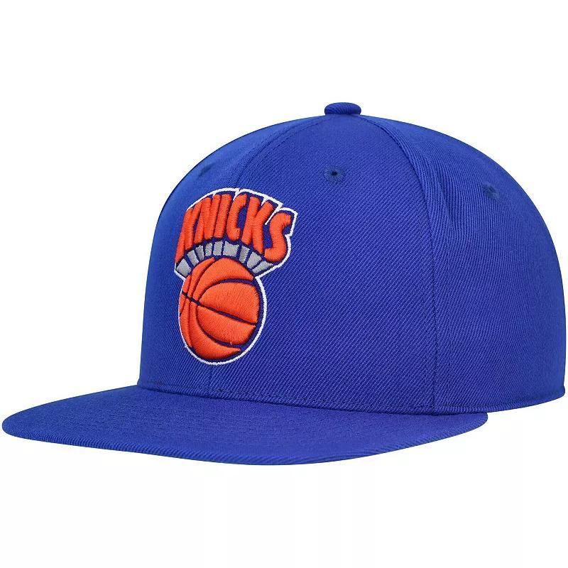 Mens Mitchell & Ness New York Knicks Hardwood Classics MVP Team Ground 2.0 Fitted Hat Product Image