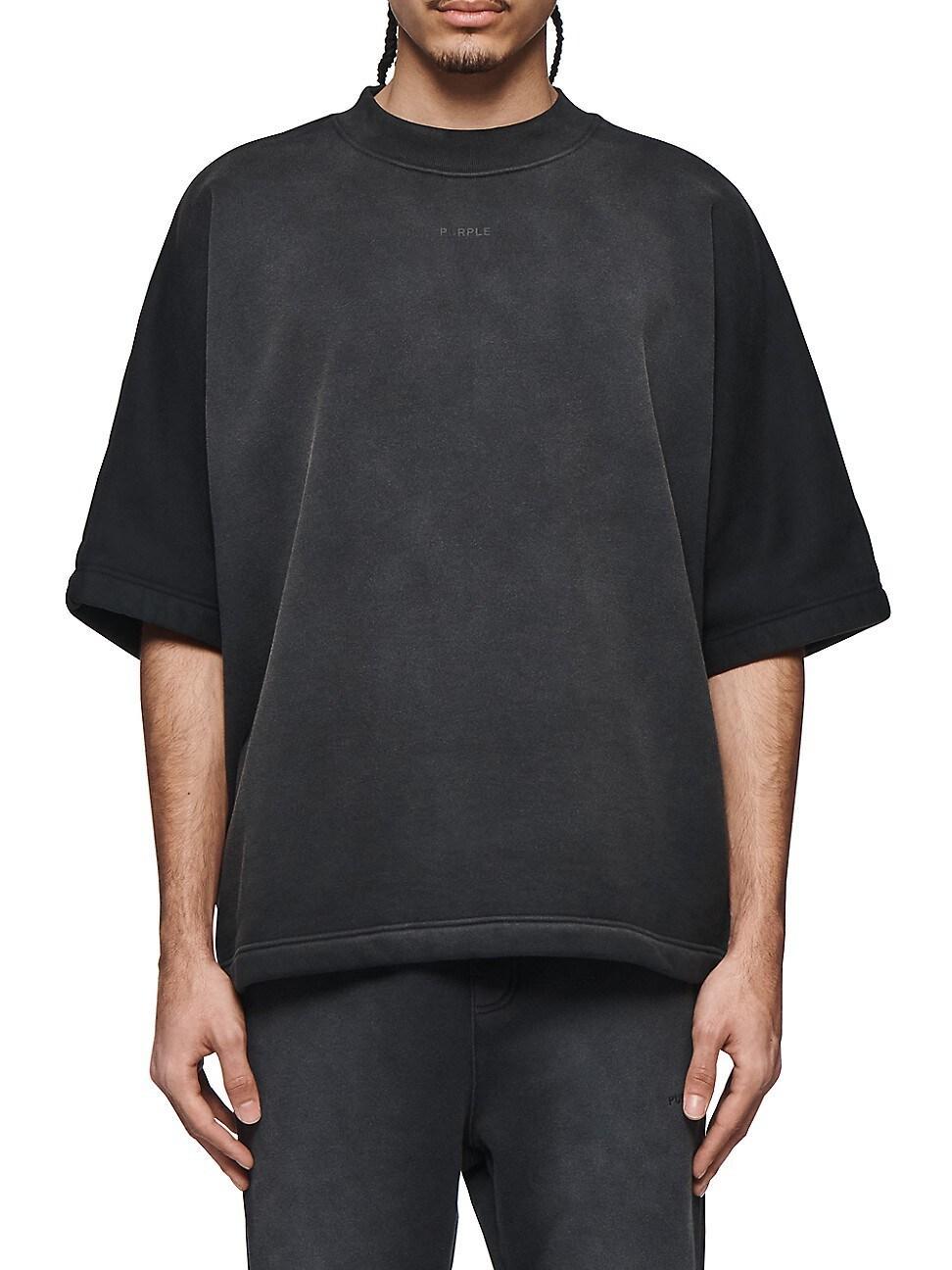 Mens Cotton Fleece Oversized T-Shirt Product Image