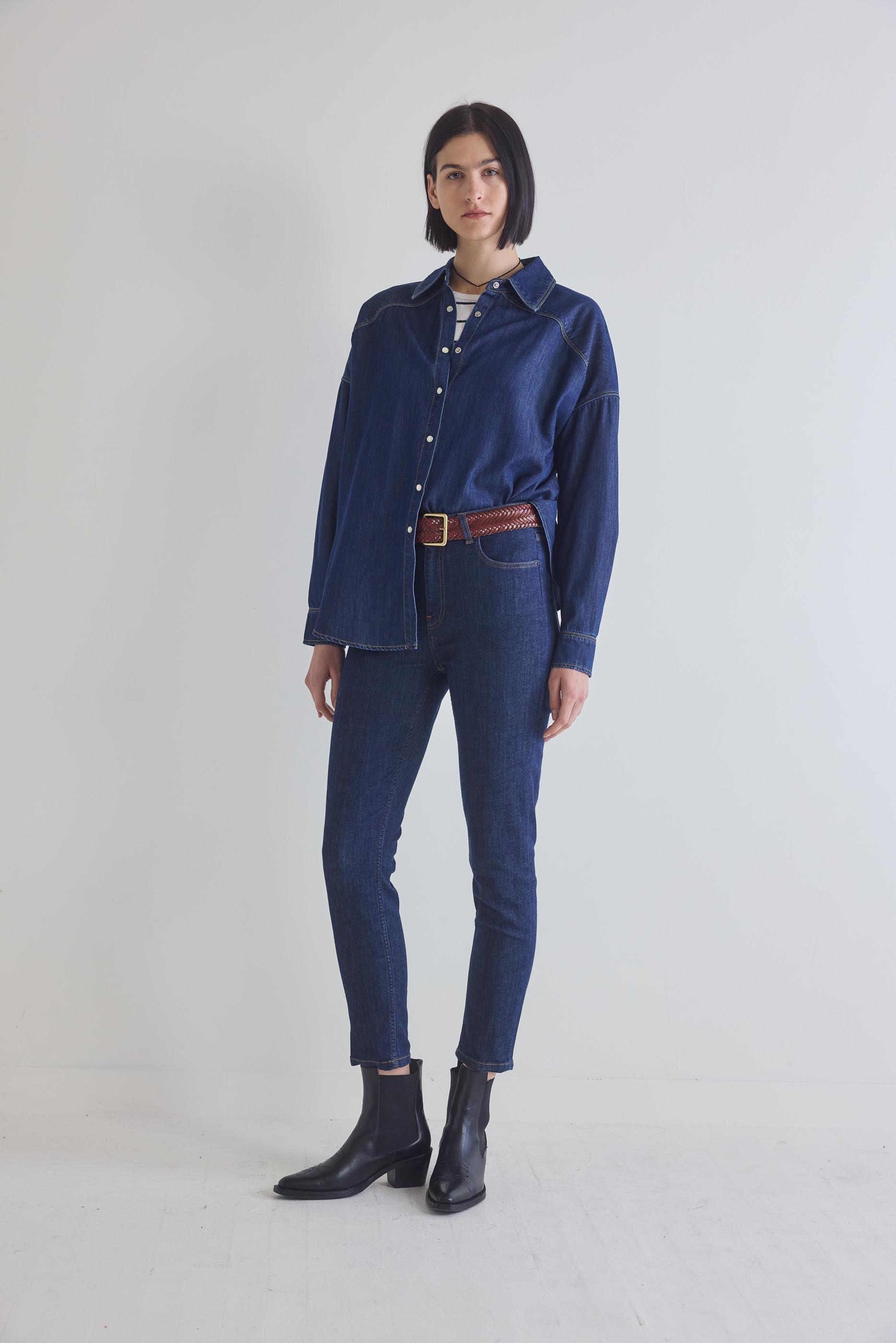 Refine Oversized Denim Tunic Product Image