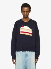 CAKE' GRAPHIC SWEATER in blue | JW Anderson US  Product Image