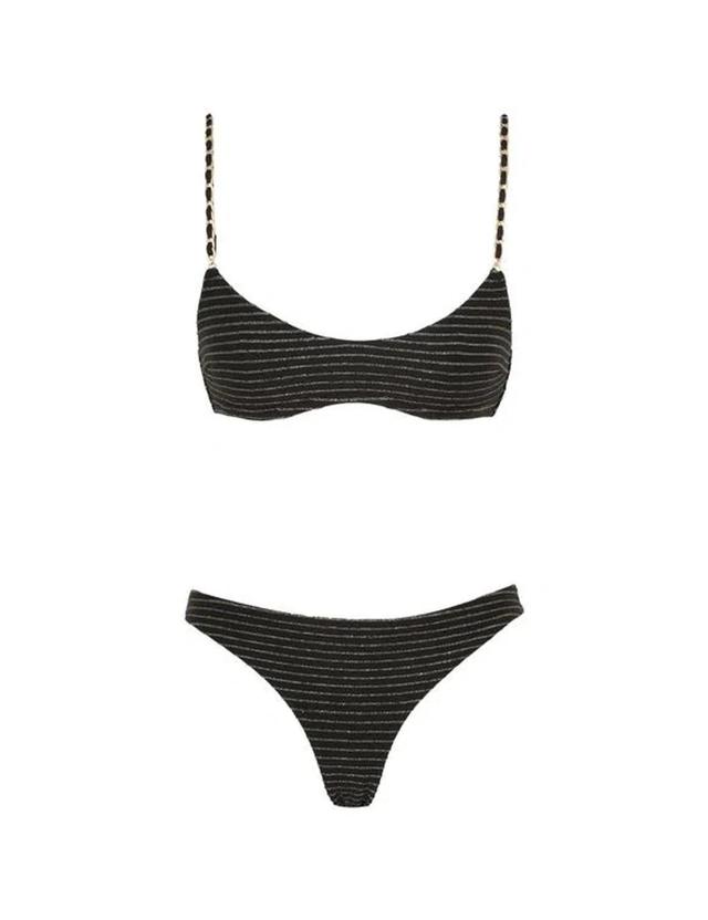 Waverly Chain Bikini In Black Product Image