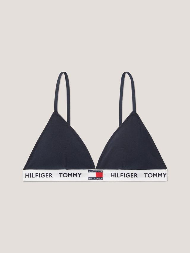 Tommy Hilfiger Women's Tommy Logo Padded Triangle Bra Product Image