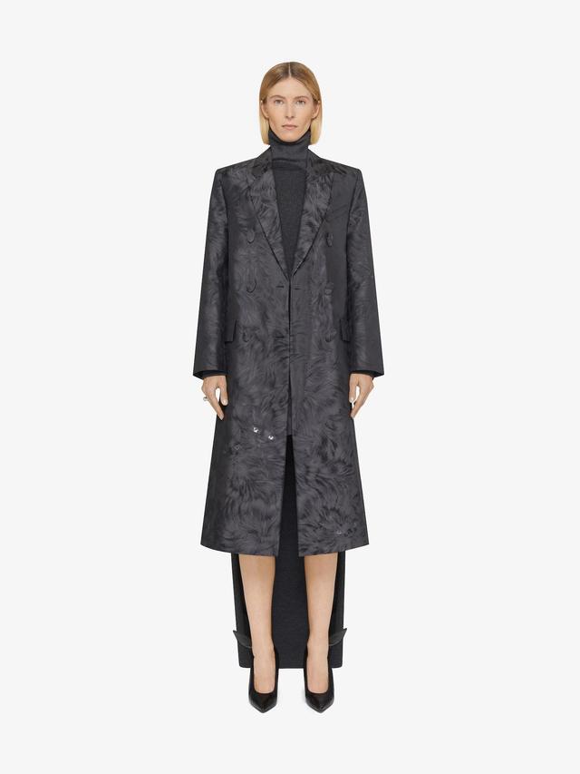 Coat in cat jacquard Product Image