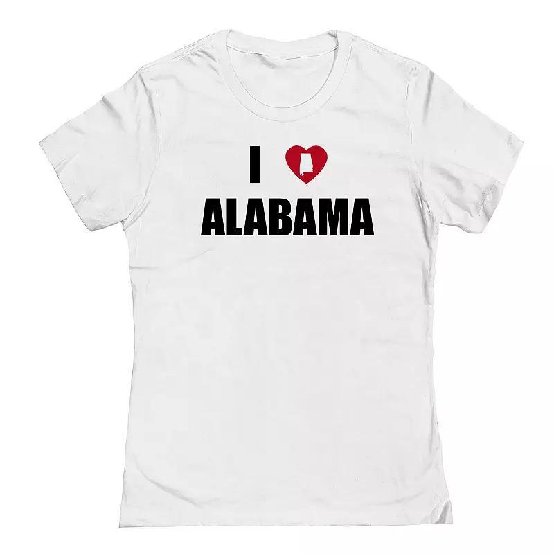 Juniors I Heart Alabama Graphic Tee, Womens Product Image