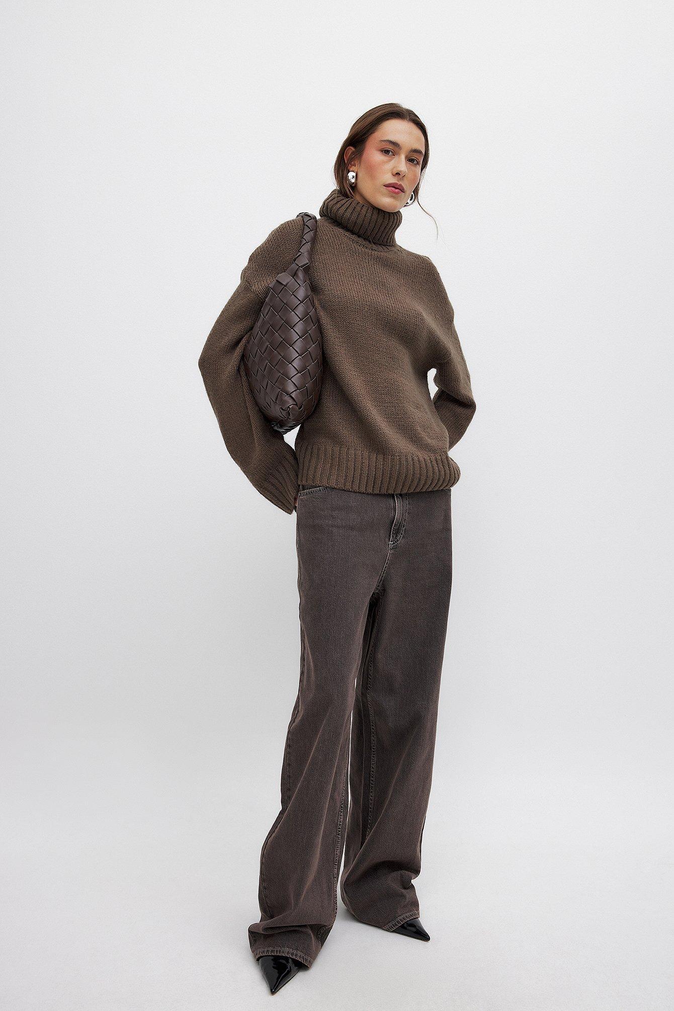 Turtle Neck Knitted Sweater product image