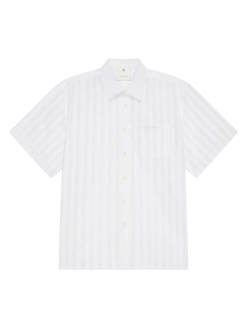 Mens Sheer Striped Sport Shirt Product Image