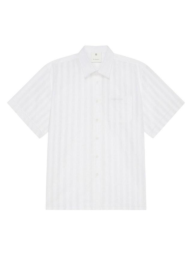 Mens Sheer Striped Sport Shirt Product Image