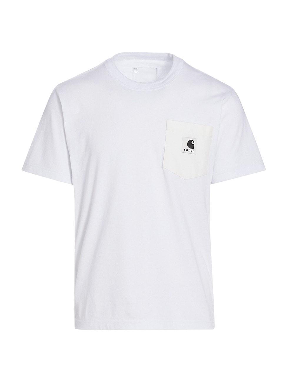 Mens Sacai x Carhartt WIP Logo Crewneck T-Shirt Product Image