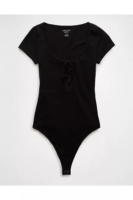 AE Scoop Neck Bow Bodysuit Women's Product Image