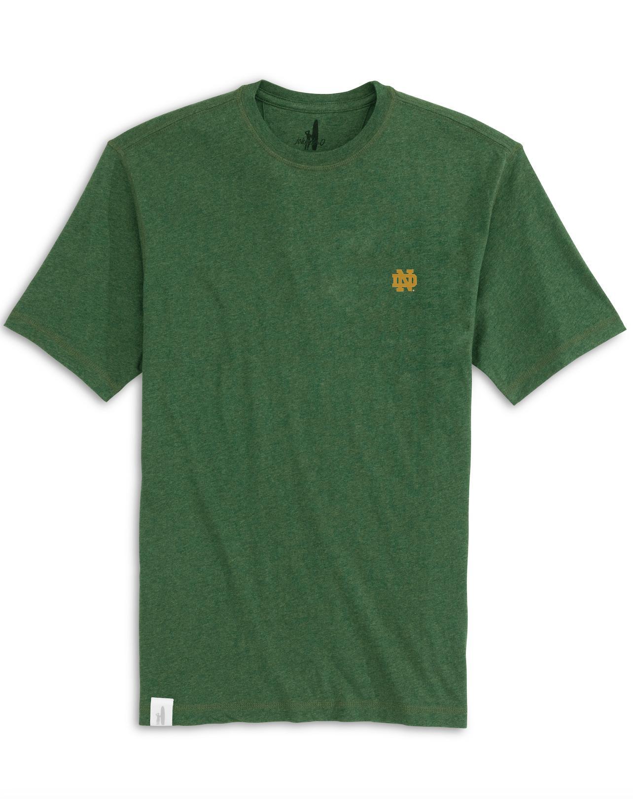 Notre Dame Heathered Spencer T-Shirt Male Product Image