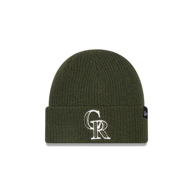 Colorado Rockies Green Merino Wool Knit Beanie Male Product Image