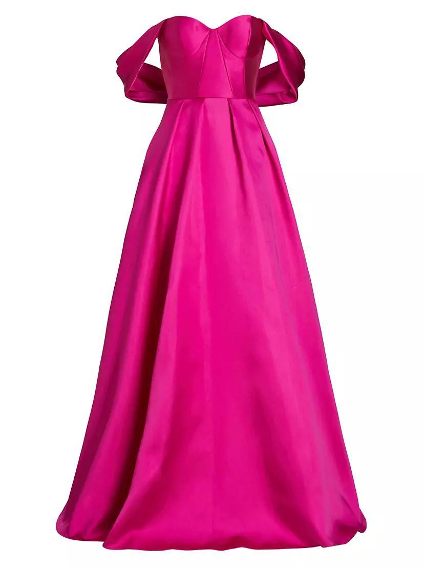 Viktor Off-The-Shoulder Mikado Gown Product Image