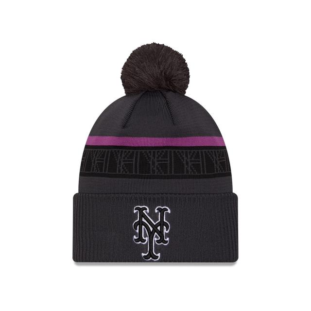 New York Mets City Connect Pom Knit Hat Male Product Image