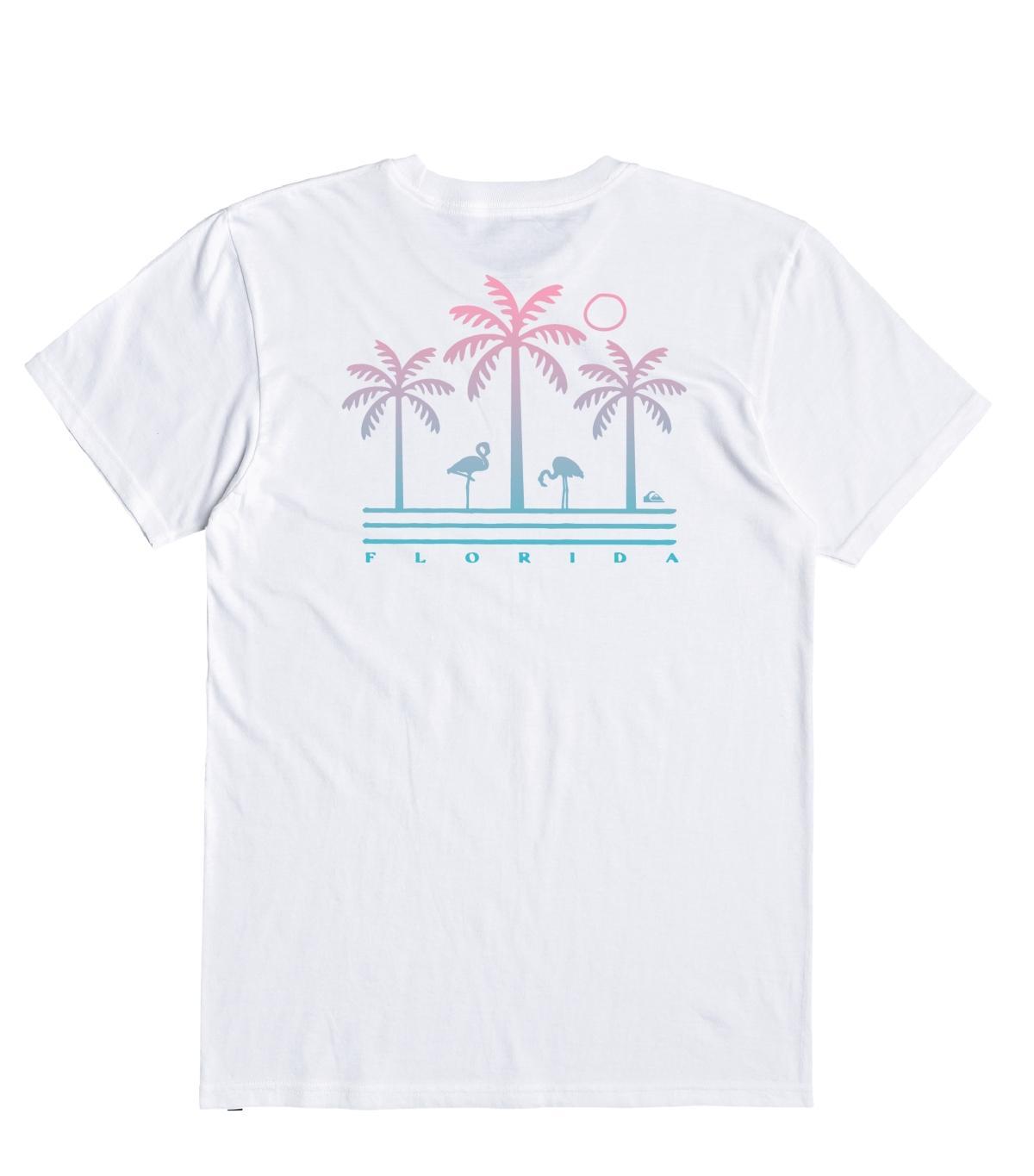 Quiksilver Mens Florida Flamingo Country Short Sleeve T-shirt Product Image