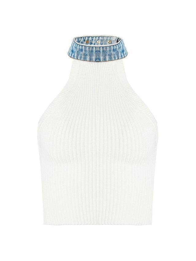 Womens Cara Knit Denim Top Product Image