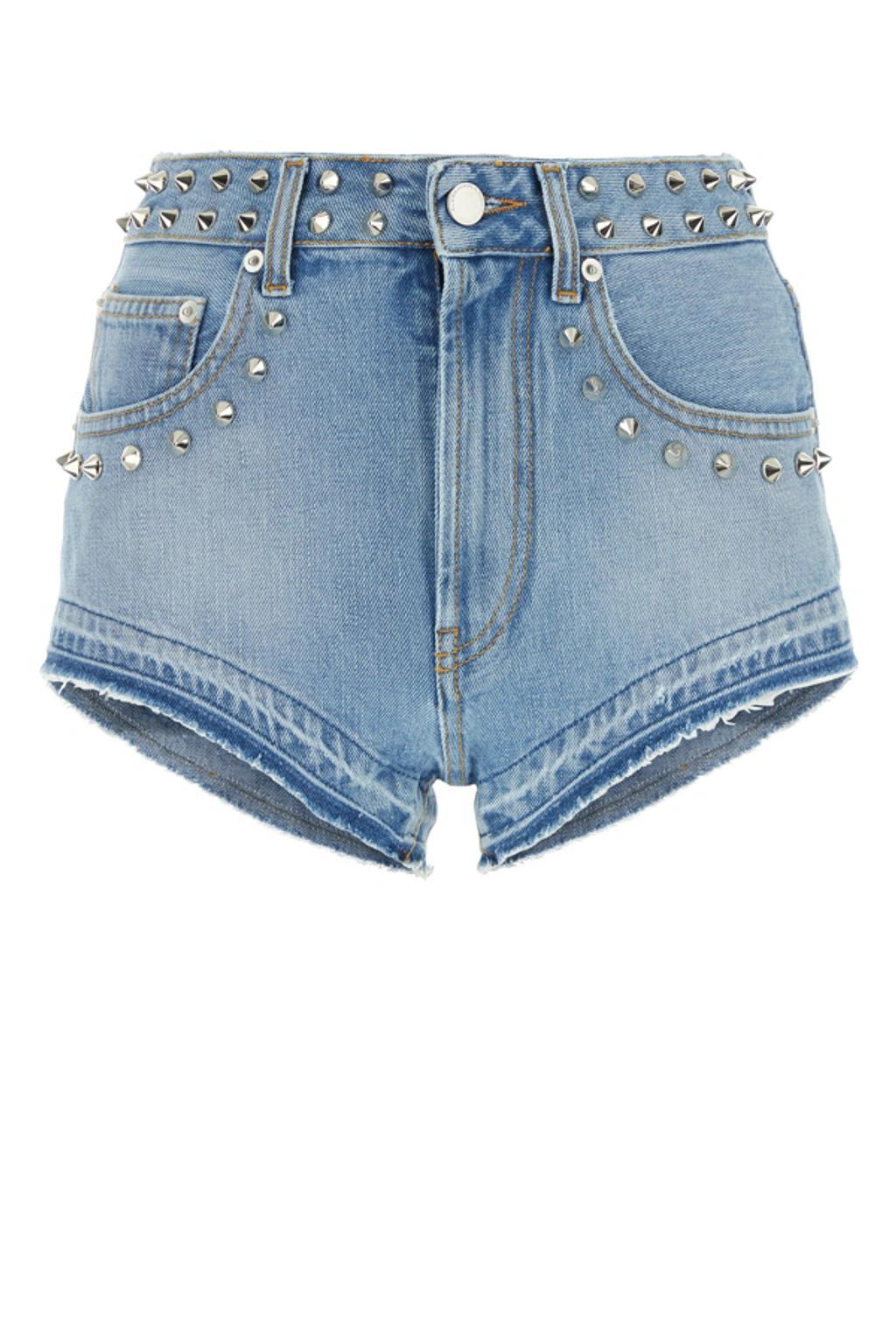 ALESSANDRA RICH Shorts In Blue Product Image