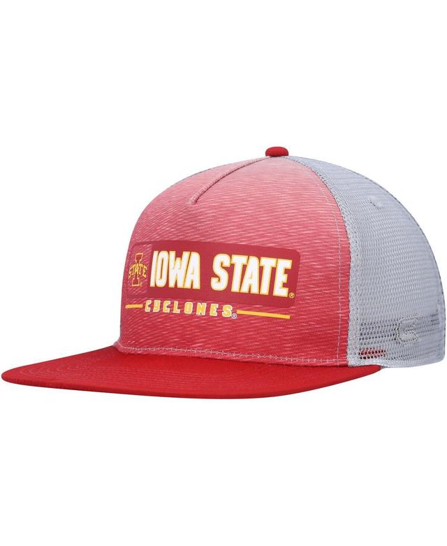 Mens Colosseum Cardinal/Gray Iowa State Cyclones Snapback Hat Product Image