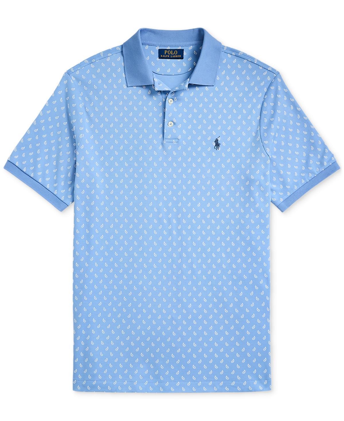 POLO RALPH LAUREN Men's Classic-fit Soft Cotton Polo Shirt In Blue Product Image