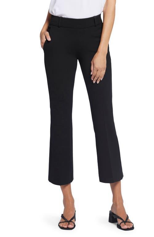 NYDJ Womens Pull-On Flared Ankle Trouser Pants in Black, Regular, Size: XS Product Image