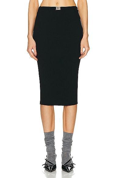 Miu Miu Midi Skirt in Black Product Image