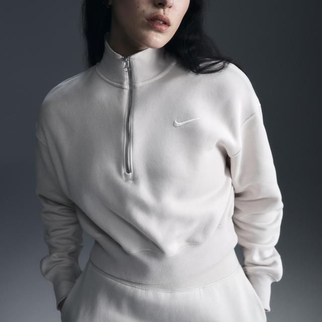 Women's Nike Sportswear Phoenix Fleece 1/2-Zip Cropped Sweatshirt Product Image