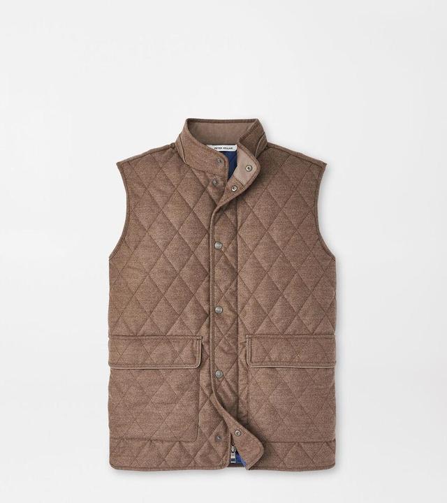 Peter Millar Mens Essex Wool Vest | Color: Rye | Size: XL Product Image