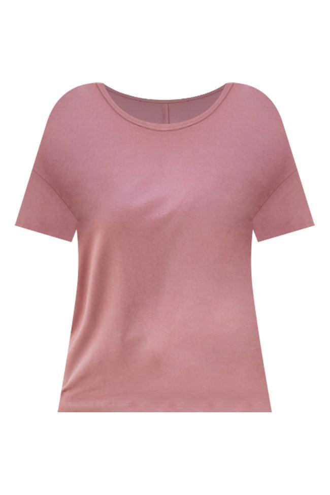 Easy Days Cinnamon Crew Neck Relaxed Tee Product Image