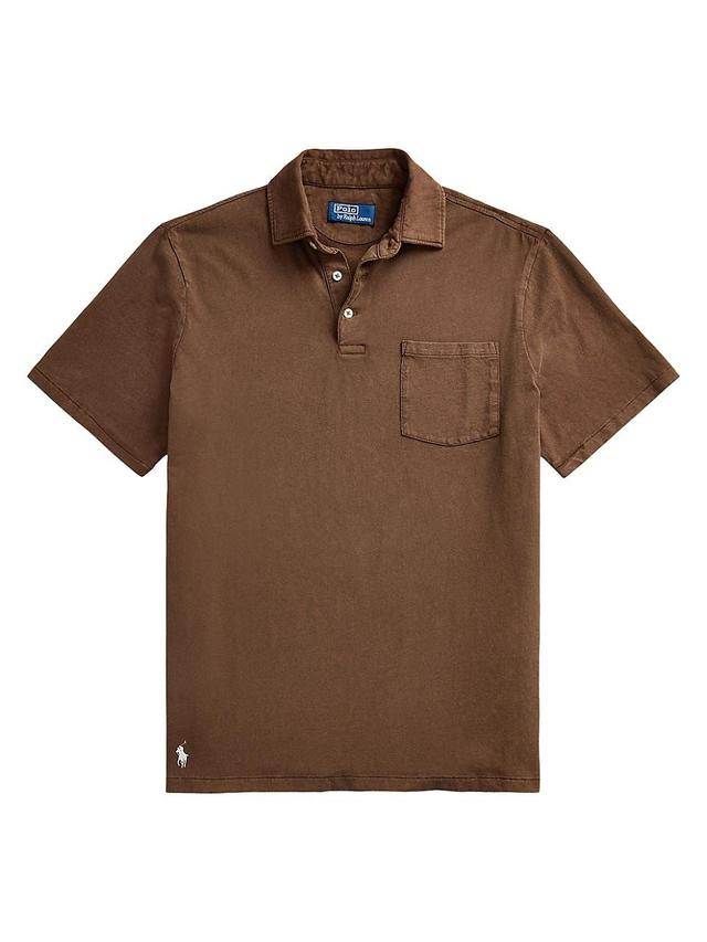 Mens Cotton-Blend Polo Shirt Product Image